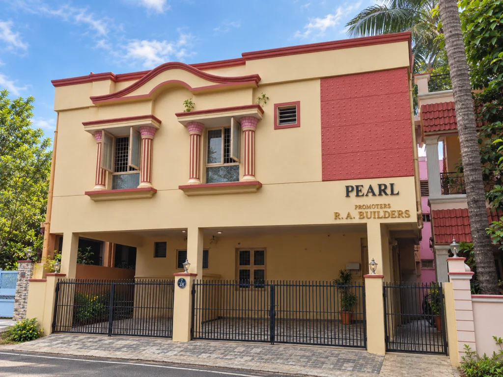 Pearl building exterior, view 1