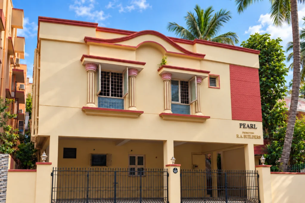 Pearl building exterior, view 3