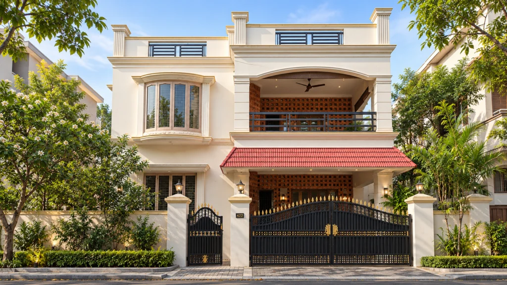 Subburaj Residence building exterior, view 1
