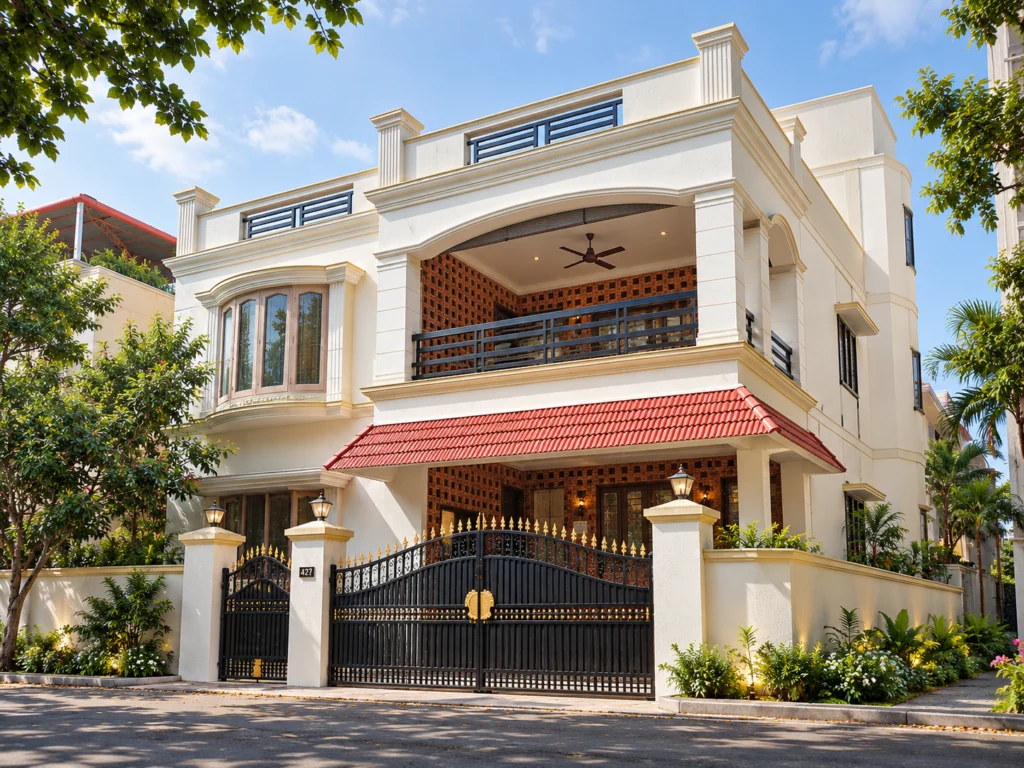 Subburaj Residence building exterior, view 2